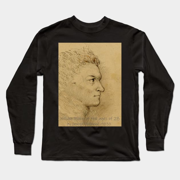 William Blake at 28 Long Sleeve T-Shirt by mindprintz